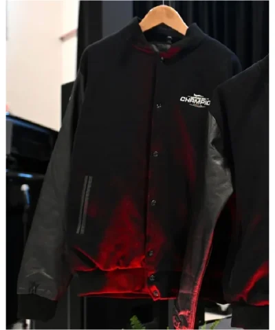 2026 Daytona 500 Champion Reception Full-Snap Black Leather Jacket