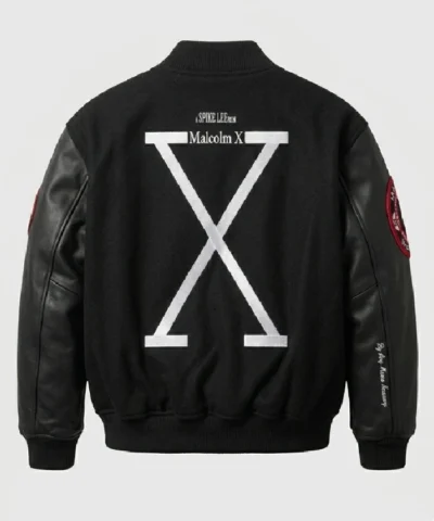 Acres Malcolm X Supreme 40 Black Varsity Jacket
