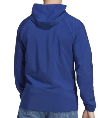 Addidas Arsenal Stadium Windbreaker Blue Hooded Track Jacket