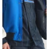 Adidas Boston Marathon 26 Blue and White Varsity Jacket