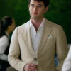 Alex Movie People We Meet on Vacation 2026 Tom Blyth White Blazer