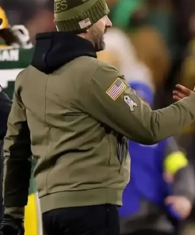 American Football Coach Nick Sirianni Salute To Service Eagles 2025 Olive Green Jacket