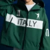 American Rapper Chief Keef Italy Green Hooded Shell Jacket