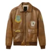 Avirex Vintage Flight A2 Brown Jacket Front View