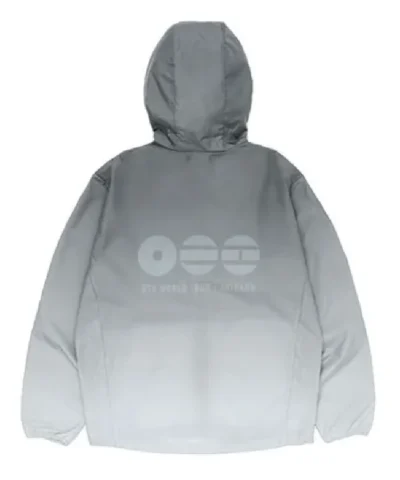 BTS Arirang World Tour Grey Wind Grey Hooded Jacket