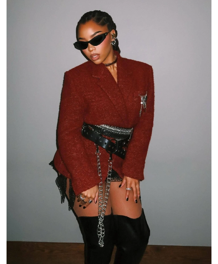 Bailey NBA All-star Red Textured Blazer