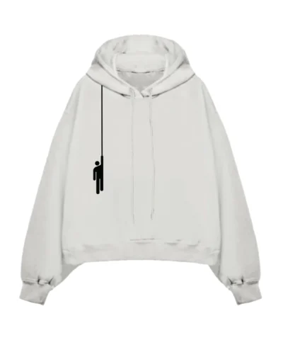 Billie Eilish Premium Hanging Blohsh White Hoodie