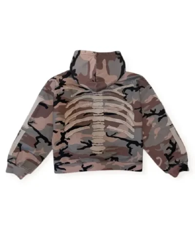 Alternative view of Camo Bones Zip-Up Hoodie