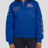 Buffalo Bills Royal Patch Full-Zip Bomber Jacket