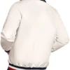 Buy Now Boston Red Sox The Captain Logo White Satin Varsity Jacket