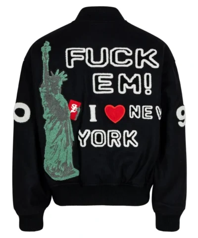 Buy Now Supreme Tourist Black Varsity Jacket