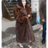 Cardi B Brown Fur Coat