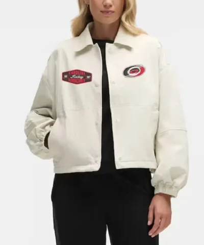 Carolina Hurricanes Heathered Bone Coach’s Jackt