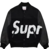 Chenille Supreme Varsity Black Jacket