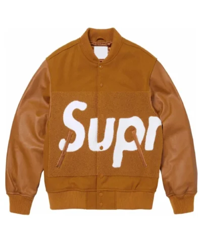 Chenille Supreme Varsity Brown Jacket