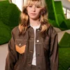 Chic Alysa Liu Louis Vuitton Fall 2026 Paris Fashion Gray Denim Jacket