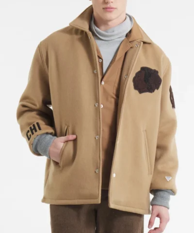Chicago Blackhawks Todd Snyder Oatmeal Cashmere Coaches Jacket