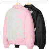 Chicago White Sox Black and Pink Leather Varsity Jacket