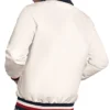 Cincinnati Reds The Captain Logo Full-Zip White Varsity Jacket