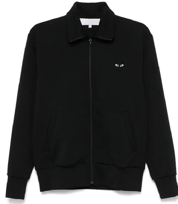 Comme Des Garcons Play Heart-Print Track Jacket blck