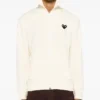 Comme Des Garcons Play Heart-Print Track Jacket wht