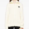 Comme Des Garcons Play Heart-Print Track Jacket white