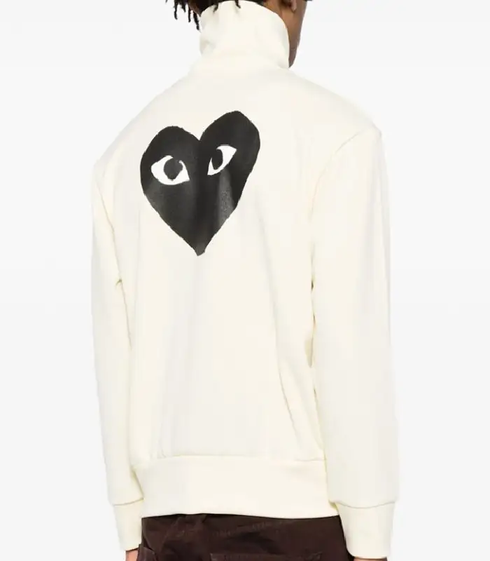 Comme Des Garcons Play Heart-Print Track Jackets