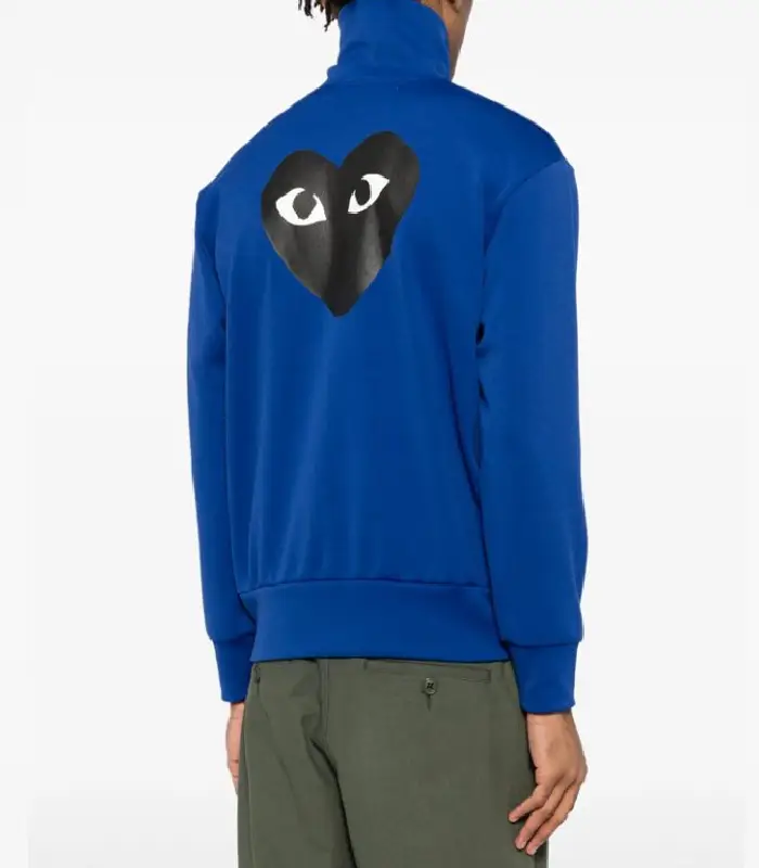 Comme Des Garcons Play Heart-Print Track Jackt