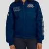 Dallas Cowboys Navy Patch Full-Zip Bomber Jacket
