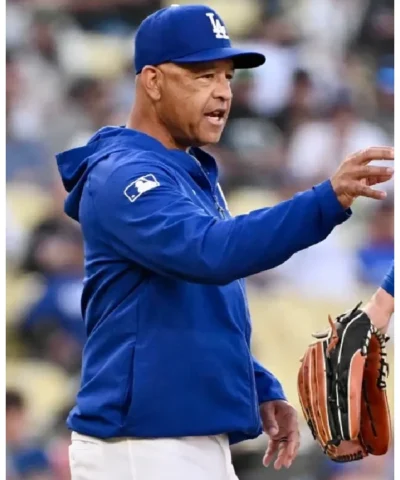 Dave Roberts 2026 Los Angeles Dodgers Blue Full Zip Hoodie