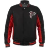 Dewey Team Atlanta Falcons Varsity Jacket in Black