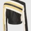 Dixie D Amelio Striped Biker Jacket For Sale 