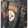 Dogg Jeff Hamilton Pittsburgh Steelers Black Leather Jacket