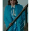 Elsbeth S03 Carrie Preston Blue Fur Coat for sale