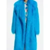 Elsbeth S03 Carrie Preston Blu Fur Coat