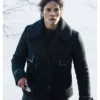 FBI S08 Missy Peregrym Black Wool Peacoat
