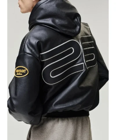 Fear of God x Vanson Essentials Leather Hooded Bomber Jacket