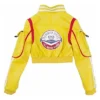 Final Fantasy XV Video Game Cindy Aurum Cropped Yellow Leather Jacket