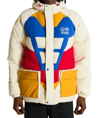 Gundam RX-78 Off-White Puffer Jacket For Men and Women 