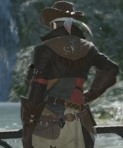 Gyuki Final Fantasy XIV Brown Leather Jacket