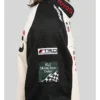 HUF x Toyota TRD Podium Co-Branded Logos and Contrast Paneling Black and White Cotton Twill Racing Jacket