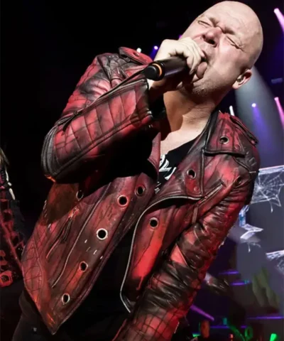 Halloween Music Festival Michael Kiske Leather Jacket