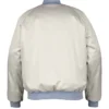 Harry Style Metallic Rainbow Satin Bomber Jacket