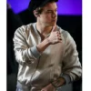 Harry Style Satin Jacket in Metallic Collar