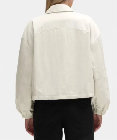 Heathered Bone Pittsburgh Penguins Coachs Cotton Jacket