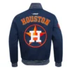 Houston Astros Current Logo Game Day Navy Double Knit Full Snap Jacket
