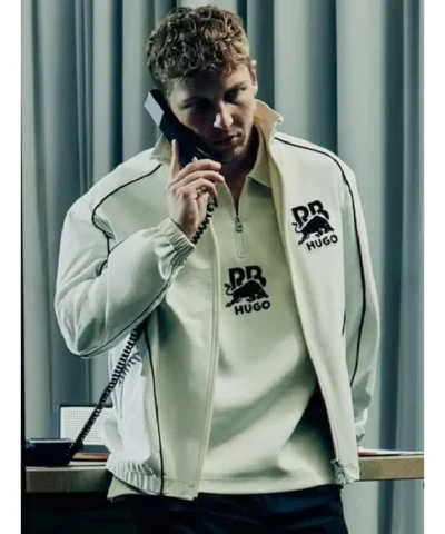 Hugo x Red Bull 2026 Bull Motif White Track Jacket