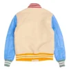 I m a Virgo Allius Barnes Cream Letterman Jacket
