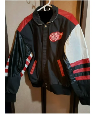 Jeff Hamilton Detroit Red Wings Varsity Jacket