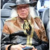 Jimmy Goldstein Los Angeles Clippers VS San Antonio Spurs Black and Brown Jacket